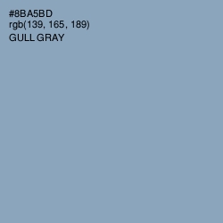 #8BA5BD - Gull Gray Color Image